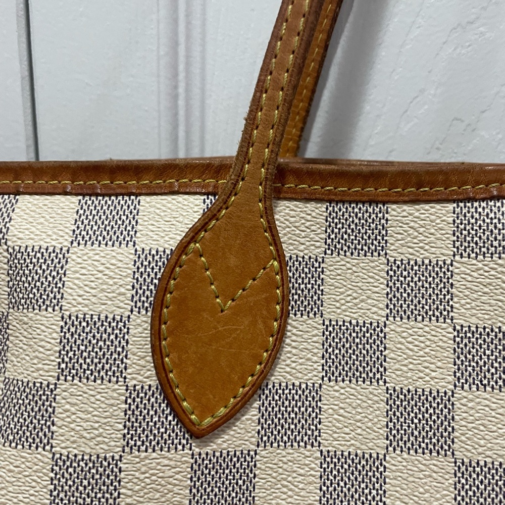 AUTHENTIC Louis Vuitton Neverfull MM Damier Azur - Picture 9 of 12